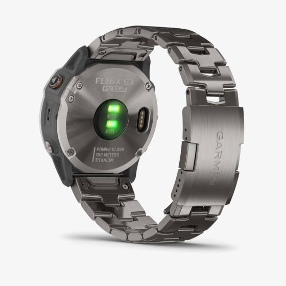 Buy Ecat Tech Ltd,Garmin fēnix 6X Pro Solar Titanium GPS Smartwatch – 51mm Power Glass Solar Display, Titanium Bezel, Titanium Bracelet, Maps, Music, Garmin Pay - Gadcet UK | UK | London | Scotland | Wales| Near Me | Cheap | Pay In 3 | GPS Smartwatch